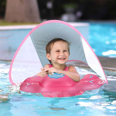 Bouee piscine bebe taille L Rouge  pour les 1-2 ans