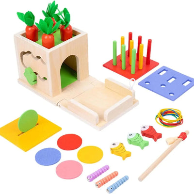 Cube d'activite bébé Kit senoriel Montessori style c