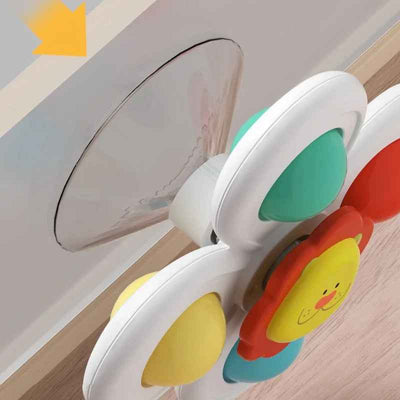 Fixation de la ventouse du jouet baignoire bebe