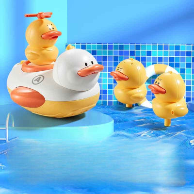 Jouet de bain pour bebe avec 3 canards + pommeau de douche