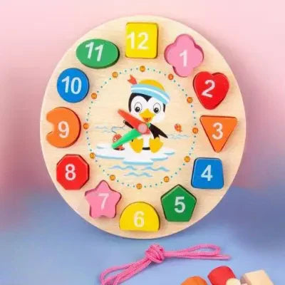Jouet bebe Bois en  Horloge
