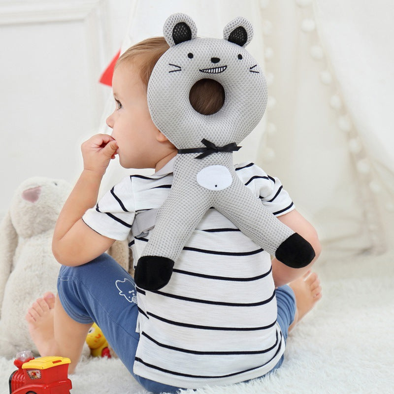 Coussin anti chute bebe ergonomique gris