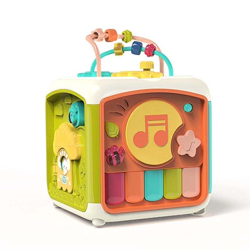 Cube d'activité bébé | Tambour à 7 faces d'éveil