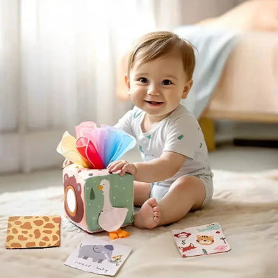 Le cube sensorielle bebe qui faits sourir les touts petits
