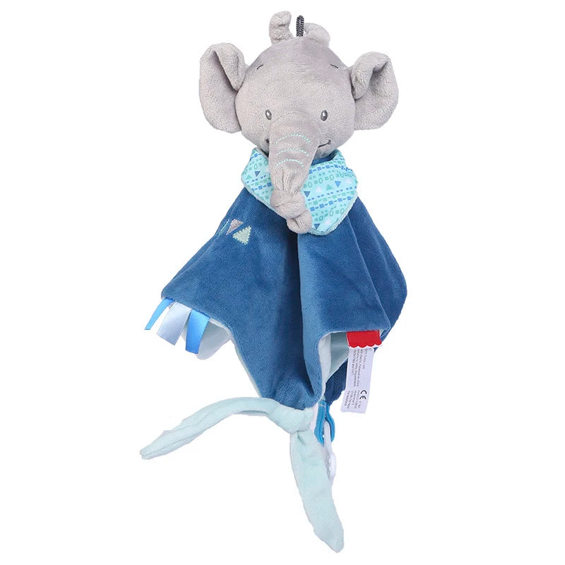 doudou bébé éléphant multicolore