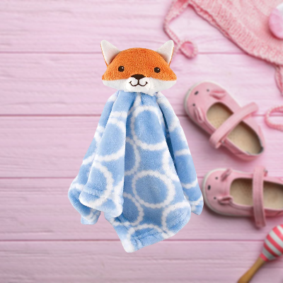 doudou renard texture nuage 100%