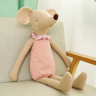doudou souris rose