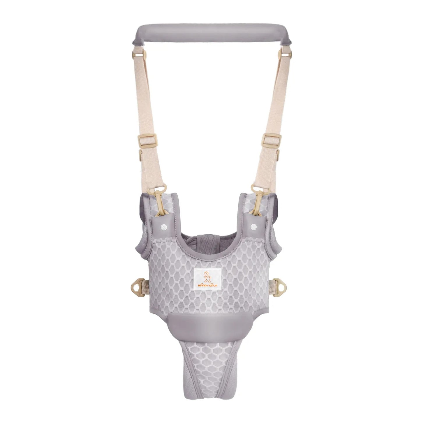 Harnais de marche bébé ergonomique gris