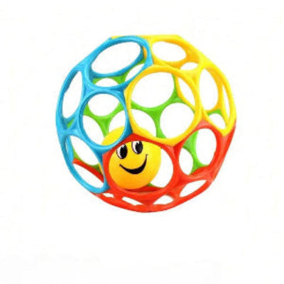 Hochet bebe, boule happy face
