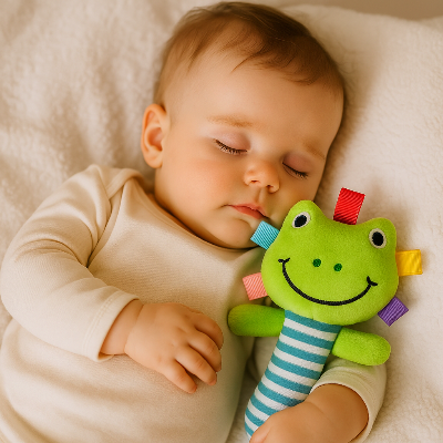 Hochet bébé aide à dormir et l'accompagne dans le jeu et l'éveil.