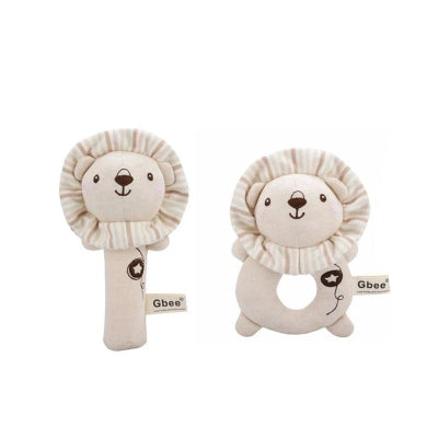 Hochet bébé couple lion