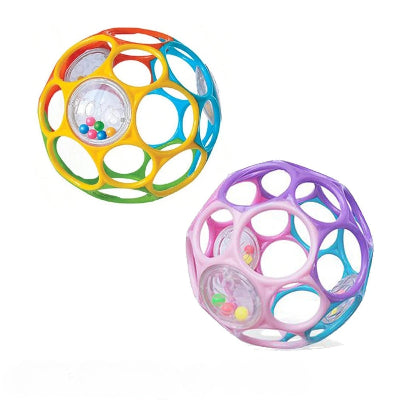 Hochet bebe, conbo 2 balles couleur mixte