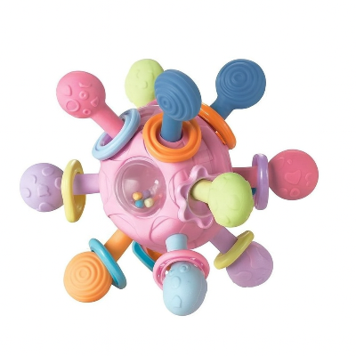 Hochet bebe variante rose
