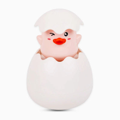 l'oeuf canard  rose du jouet baignoire bebe  éclore