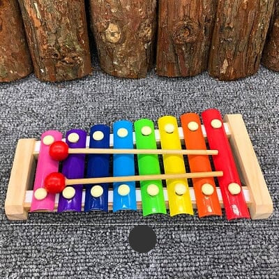 Jouet bebe bois xylophone de 24cm et leger