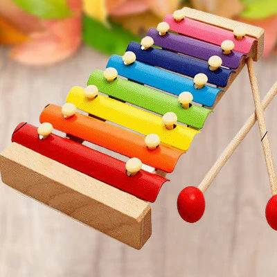 Jouet bebe bois xylophone pour stimuler l'ouie