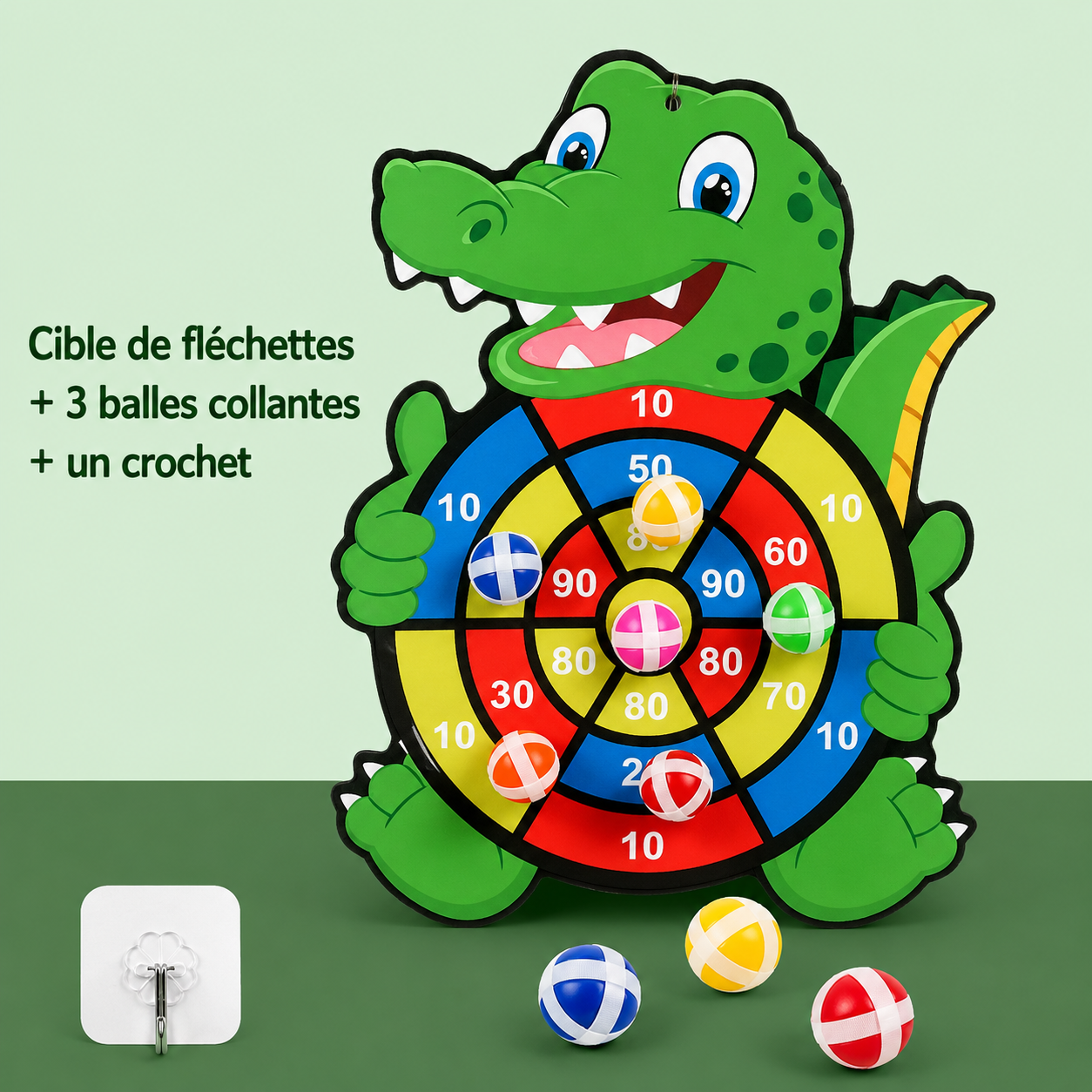 Jouet motricite bebe viser l'alligator terrifiant