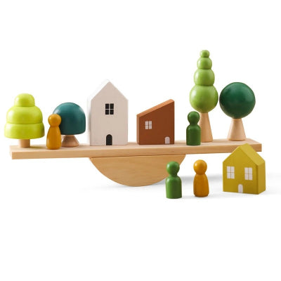 Jouets bois bebe maison verte