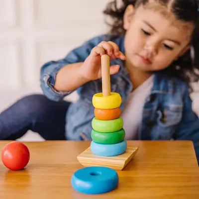 Empilage du Jouet bébé Bois minutieusement