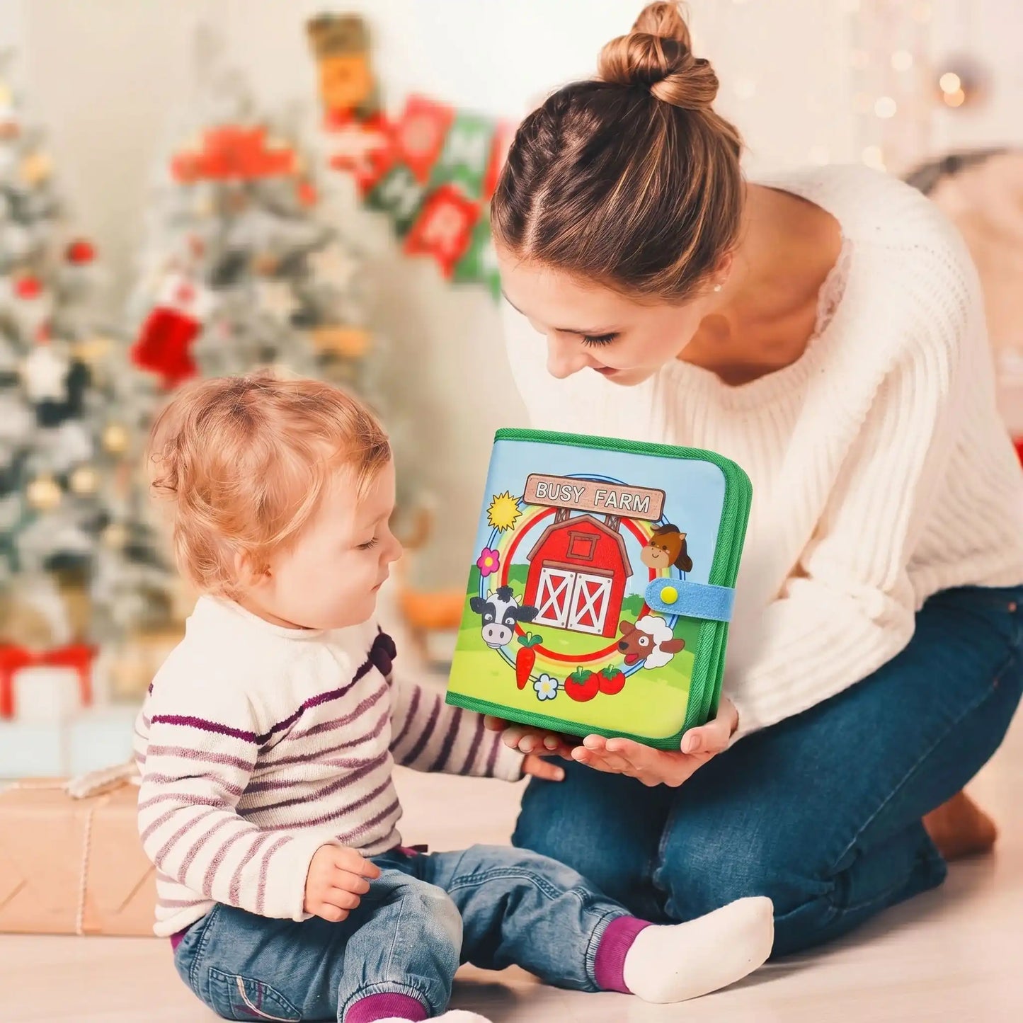 Livre pour bébés avec la douceur de maman