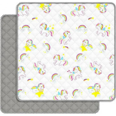 mousse tapis bebe design licornes