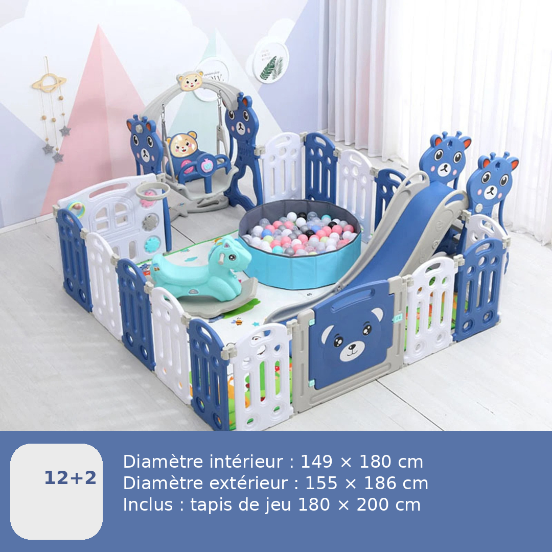 parc-bebe-pliable-tapis-de-sol-jouets-éveil