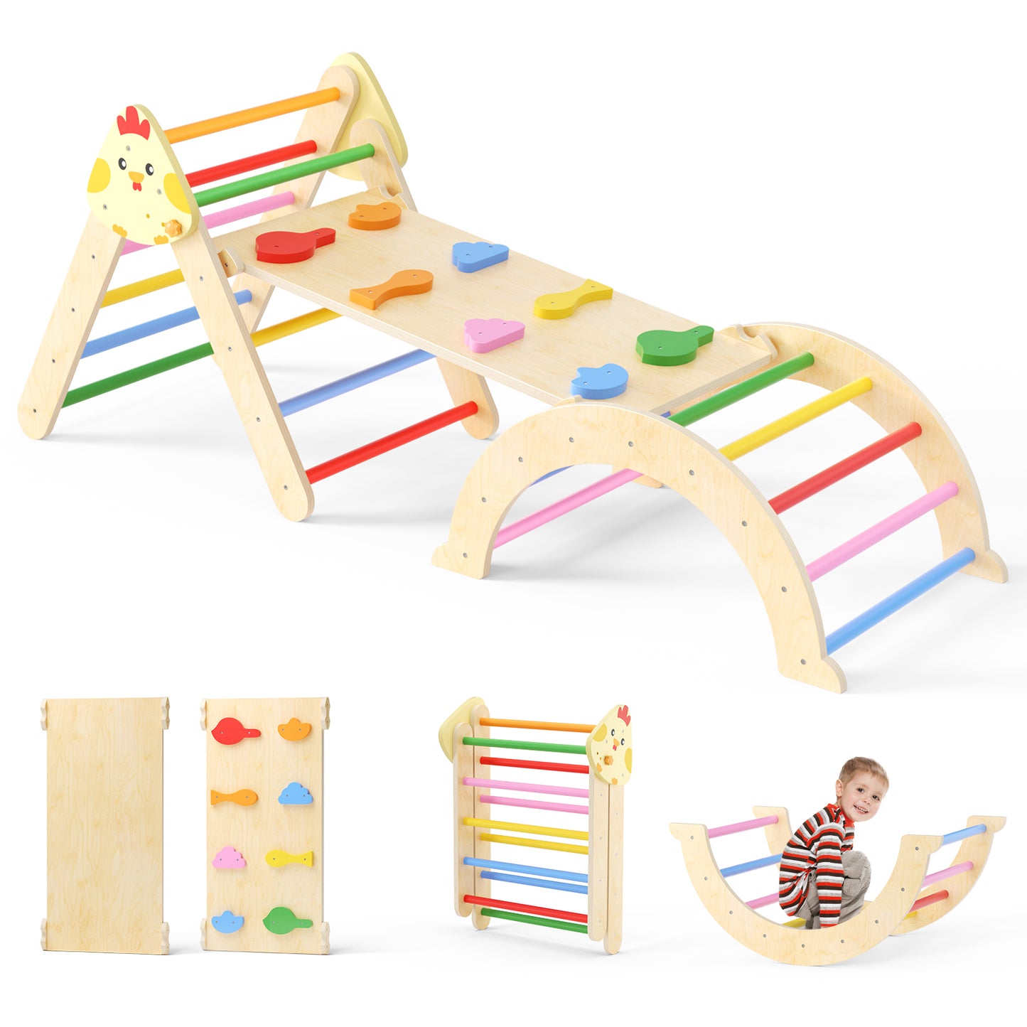 Parcours motricité bébé modulable de 0 à 60 degré