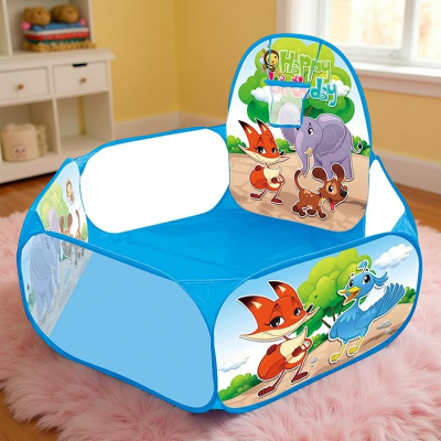 Piscine a balle bebe variante élephant bleu