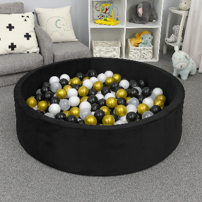 Variante noir de piscine a balle pour bebe
