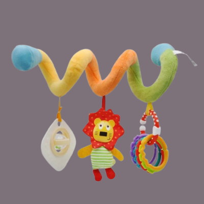 Variante avec hochet lion de notre spirale d'activité bébé