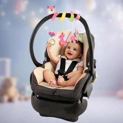 Renard en spirale d'activé bébé avec éléments de préhension