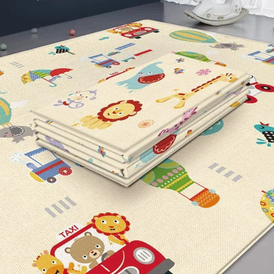 tapis d'éveil pliable beige