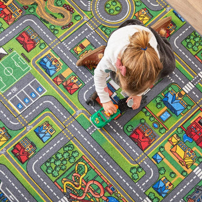 Ce tapis de sol pour bebe est antidérapant pour que votre bébé se concentre sur le jeu et l'éveil.
