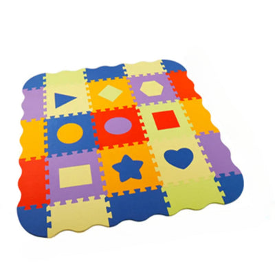 tapis mousse pour bebe motif formes geometriques