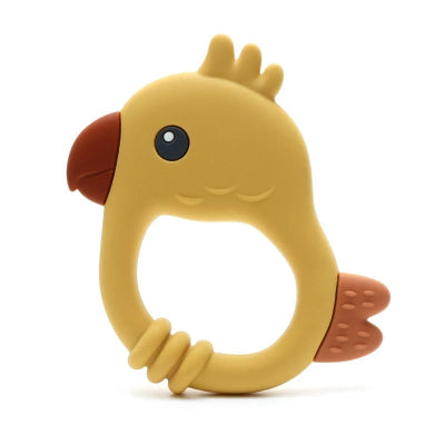 Anneau de dentition perroquet jaune