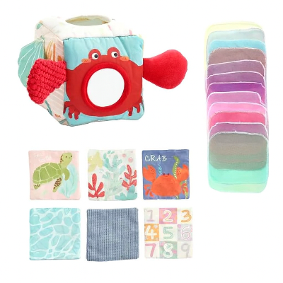 Variante torture et Crabe rouge du cube motricité bébé