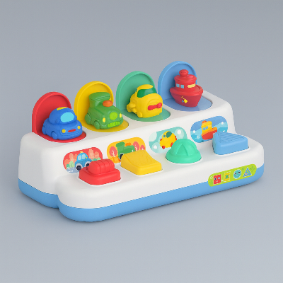 Cube dactivité bébé evolutif trafic routier