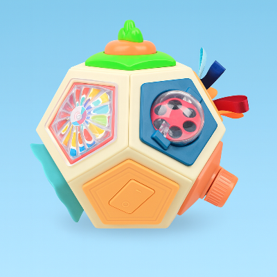 Cube d'activité bebe sensoriel évolutif ballon