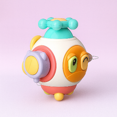 Cube d'activité bebe sensoriel évolutif robinet