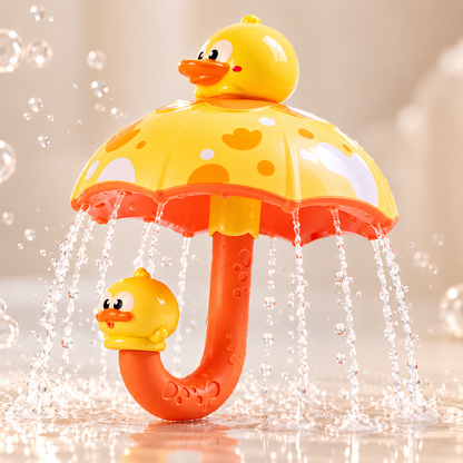 Jouet baignoire pour bebe  d'arrosage canard parapluie 