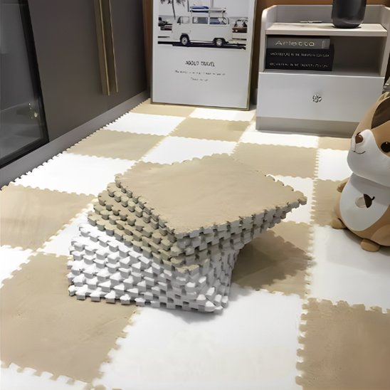 Puzzle mousse fond dans le décor