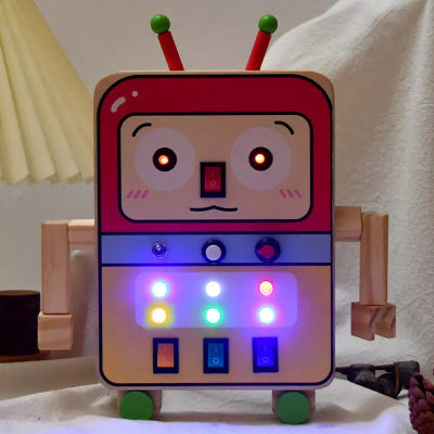 Montessori - BusyBoardCircuit™ - Robot lumineux captivant en action