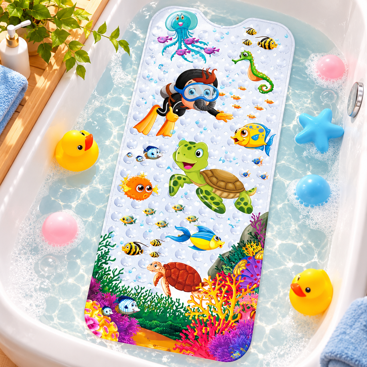 Tapis de bain pour bébé | Antidérapant