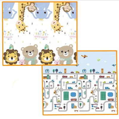 Tapis de motricite bebe lion,ours et trafic