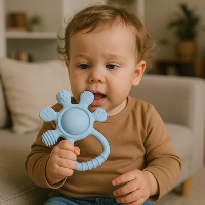 Anneau de dentition bébé à structure multiple pour besoin varié  