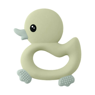 Anneau de dentition bébé petit canard vert