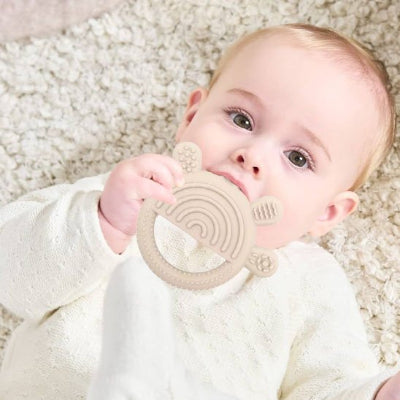 Anneau de dentition avec extensions radiale pour une meilleure préhension