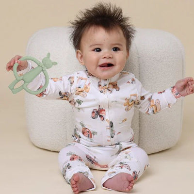 Anneau de dentition petit lapin avec hanche ovale pour cette saisie facile