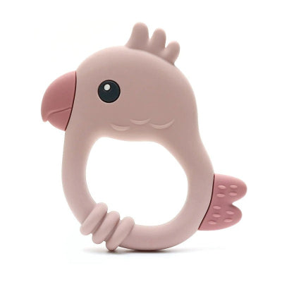 Anneau de dentition perroquet rose