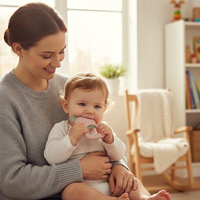 Anneau de dentition soulage progressivement les gencives en douleur